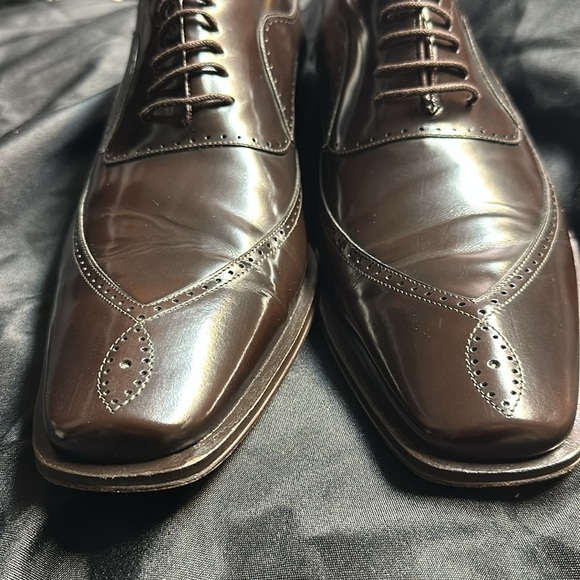 Mezlan Custom Courtenay Leather Wingtip Oxfords 10.5 - Picture 3 of 8